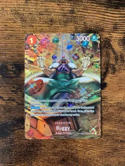 One Piece TCG Buggy OP03-008 SP Rare Parallel Art Wings Of The Captain OP-06 - Image 3