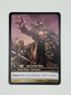 World of Warcraft TCG Legion 24/319 Extended Art Gift of the Wild - Image 1