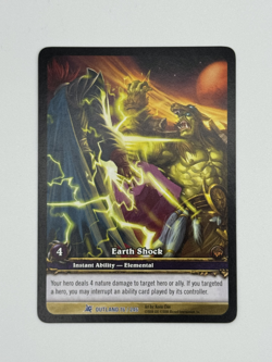 World of Warcraft TCG Outland 76/246 Extended Art Earth Shock - Image 1
