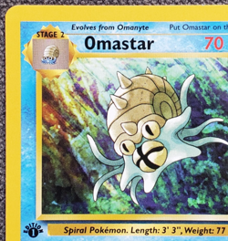1st Edition Omastar - Fossil - #40/62 - Vintage Pokemon Card 1999 WOTC - Image 2