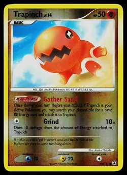 Pokemon Card - Trapinch Rising Rivals 84/111 Common Reverse Holo - Image 1