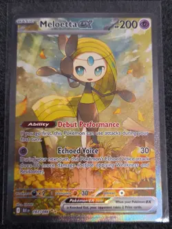 Meloetta EX Black Bolt Holo 167/086 Pokemon Card - NM - Image 1