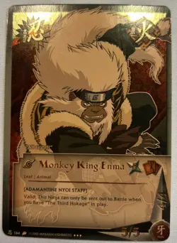 Naruto CCG Monkey King Enma Foil Card #164 2002 - Image 1