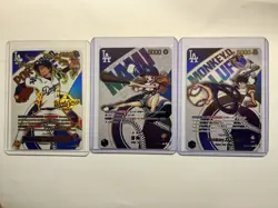 One Piece / Dodgers World Series 3 Card Lot Luffy Nami Ace UNOFFICIAL PROXYS - Image 1