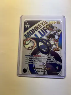 One Piece / Dodgers World Series 3 Card Lot Luffy Nami Ace UNOFFICIAL PROXYS - Image 3