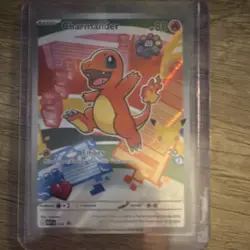 Charmander Pokemon TCG Holo Card - Basic, 80 HP, 30 Attack, Standard Size - Image 1