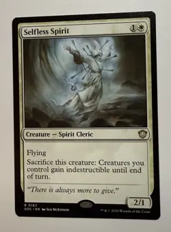 Selfless Spirit #167 (NM) Commander: Secrets of Strixhaven SOC Magic MTG - Image 1