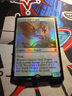 Ancient Gold Dragon Commander Legends: Battle for Baldur's Gate Foil - Image 1