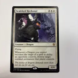 Scalelord Reckoner LP Commander 2017 MTG English Regular 6 / 309 White Dragon - Image 1