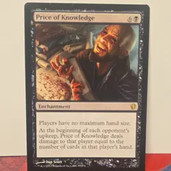 Magic: The Gathering Price of Knowledge Rare Black Enchantment Commander 2013 D… - Image 1