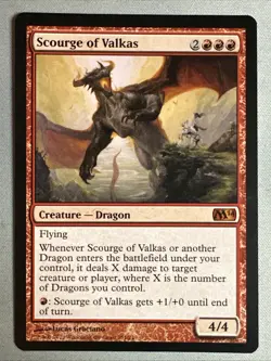 MTG / Scourge of Valkas / M14 / #151 / Regular / Mythic / NM - Image 1