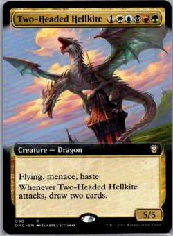 Two-Headed Hellkite (Extended Art) R Commander: Dominaria United 90 NM - Image 1