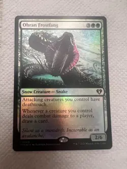 Ohran Frostfang Commander Masters Foil Rare Green Creature Snake 309 2023 MTG NM - Image 1