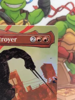 Raphael Ninja Destroyer- FOIL Holo-MTG TMNT Teenage Mutant Ninja turtles - Image 5