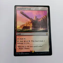 Battlefield Forge MTG Rare Magic: The Gathering Final Fantasy 7 FFVII Commander - Image 1