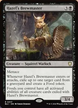 Mint/Near-Mint, English - 1 x MTG Hazel's Brewmaster Commander: Bloomburrow - Image 1