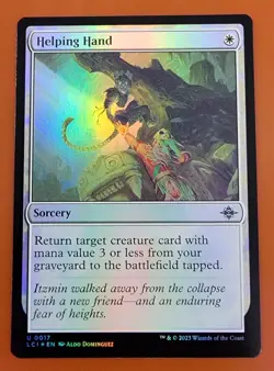 1x Helping Hand | FOIL | Lost Caverns of Ixalan | MTG Magic Cards - Image 1