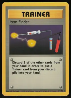 Item Finder 74/102 Base Set Rare Pokemon - Image 1