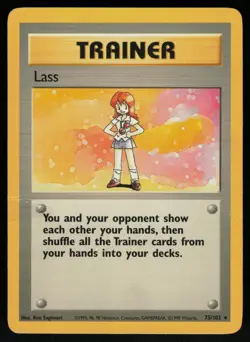 Lass 75/102 Base Set Rare Pokemon - Image 1