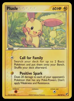Plusle 44/107 Deoxys Uncommon Pokemon - Image 1