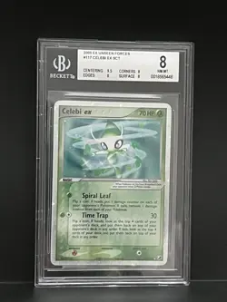Pokemon Celebi ex EX Unseen Forces Holo Ultra Rare #117 BGS 8 NM-MT - Image 1