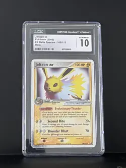 Pokemon Jolteon ex EX Delta Species Holo Rare #109 CGC 10 Gem Mint - Image 1