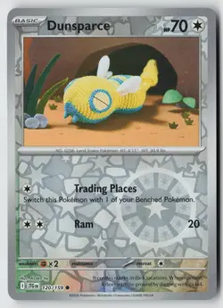 Dunsparce 120/159 Common Journey Together Pokemon Reverse Holo Near Mint - Image 1