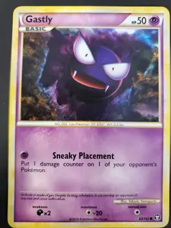 Pokemon TCG Gastly HS-Triumphant 63/102 Reverse Holo Common - Image 1
