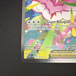 Mega Meganium EX 272/217 Ultra Rare Full Art Holo ASCEN English Pokemon TCG - Image 4