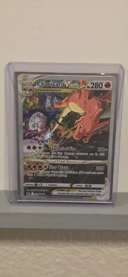 Pokemon TCG Charizard v Star Sword & Shield Holo Ultra Rare Card - Image 1