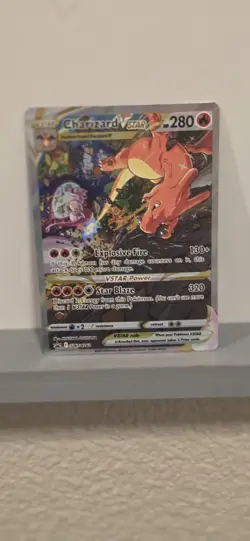Pokemon TCG Charizard v Star Sword & Shield Holo Ultra Rare Card - Image 2
