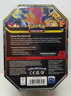 Pokemon TCG: Mega Charizard X Ex Tin New/Factory Sealed - Image 2