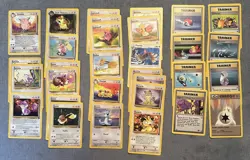 Lot of 30 Non-Basic Colorless Vintage Pokemon Cards, 1x Clefable from Jungle set - Image 1