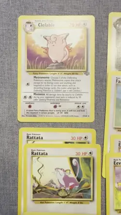 Lot of 30 Non-Basic Colorless Vintage Pokemon Cards, 1x Clefable from Jungle set - Image 2
