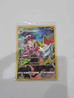 Pokemon TCG Braixen Full Art Holo Ultra Rare 90HP TG01/TG30 Silver Tempest NM - Image 1