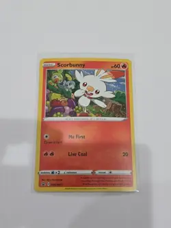 Scorbunny SWSH071 Holo Promo Sword & Shield Promo Pokemon Cosmo HOLO NM/M - Image 1