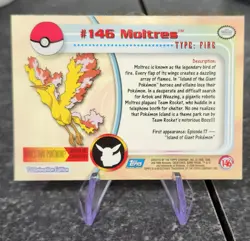 2000 Topps Pokemon TV Animation Edition Series 3 Non Holo #146 Moltres LP - Image 2