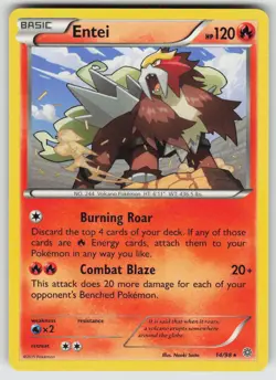Entei 14/98 Rare Ancient Origins Pokemon Near Mint - Image 1