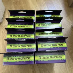 QTY 2025 Pokemon TRICK OR TRADE HANGER BOX (15 Booster Packs) TCG MJ Holding - Image 5