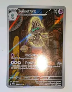 Beheeyem 121/086 - Illustration Rare - Pokemon Black Bolt - NM - Image 2