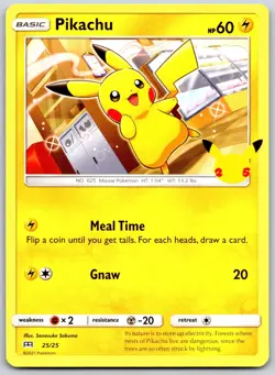 POKEMON MCDONALD'S 25TH ANNIVERSARY PROMOS PIKACHU 025/025 PROMO NON HOLO NM - Image 1