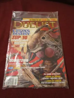 Duelist August 1999 with alternate art Magic: the Gathering card in polybag - Image 1