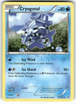 Cryogonal (32) Noble Victories Uncommon Pokemon Lightly played - Image 1