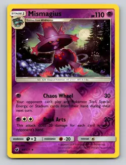 Mismagius 40/111 Rare Crimson Invasion Pokemon Reverse Holo LP - Image 1