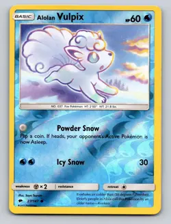 Alolan Vulpix 27/147 Burning Shadows Pokemon - NM - Image 1