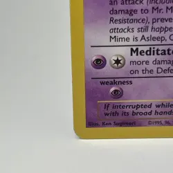 Mr. Mime 22/64 Jungle Unlimited Rare Non Holo 1999 WOTC MP Pokemon TCG - Image 4