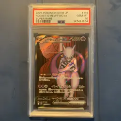 PSA 10 Team Rocket's Mewtwo ex SR 114/098 Glory of Team Rocket Pokemon Japanese - Image 1