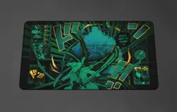 Zoro Dead's man game - Black Art Playmat For One Piece, Anti Slip, MADE IN USA - Image 1