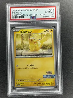 Pikachu 242 Sv-P Promotional Cards Regular (Japanese) PSA 10 GEM MINT - Image 1