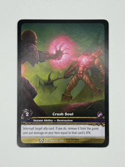 World of Warcraft TCG Illidan 97/252 Extended Art Crush Soul - Image 1